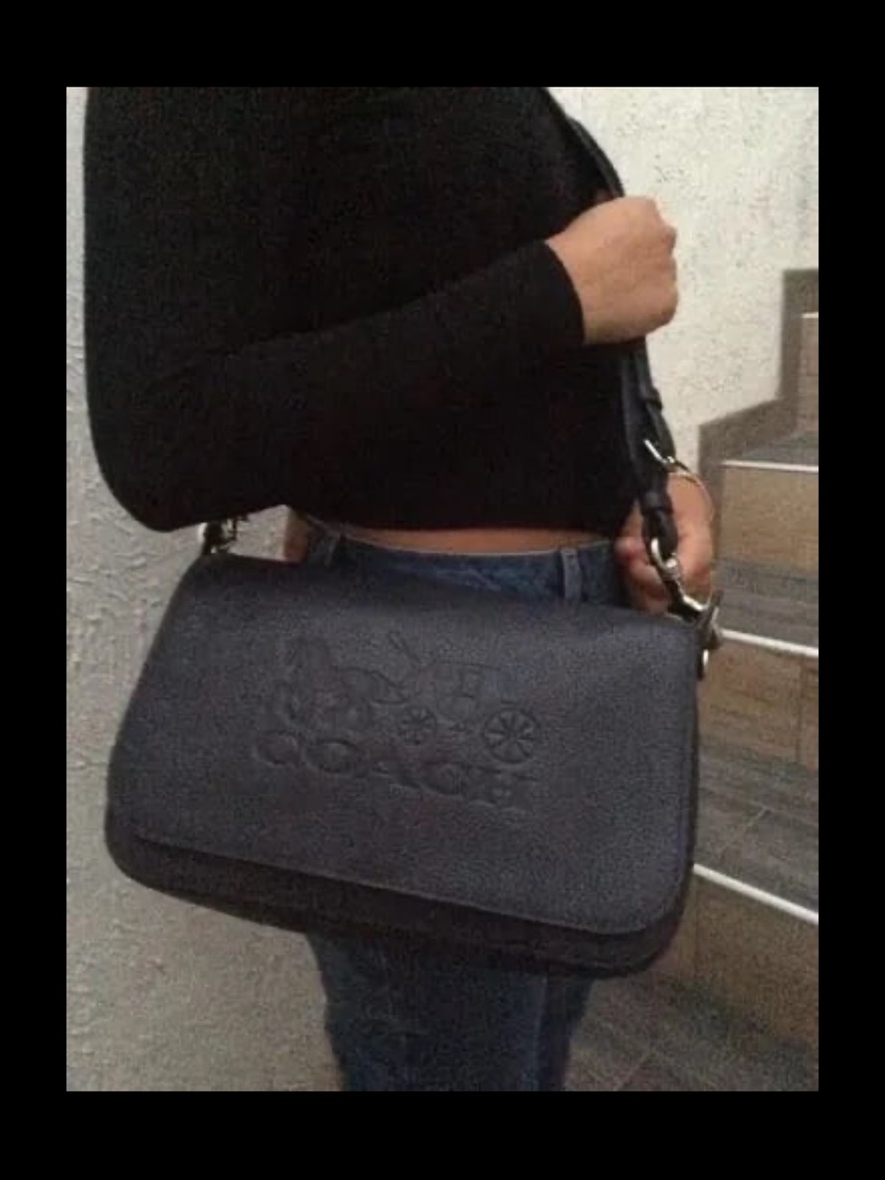 COACH Jes Messenger Bag in Navy Blue (Style: F72703)